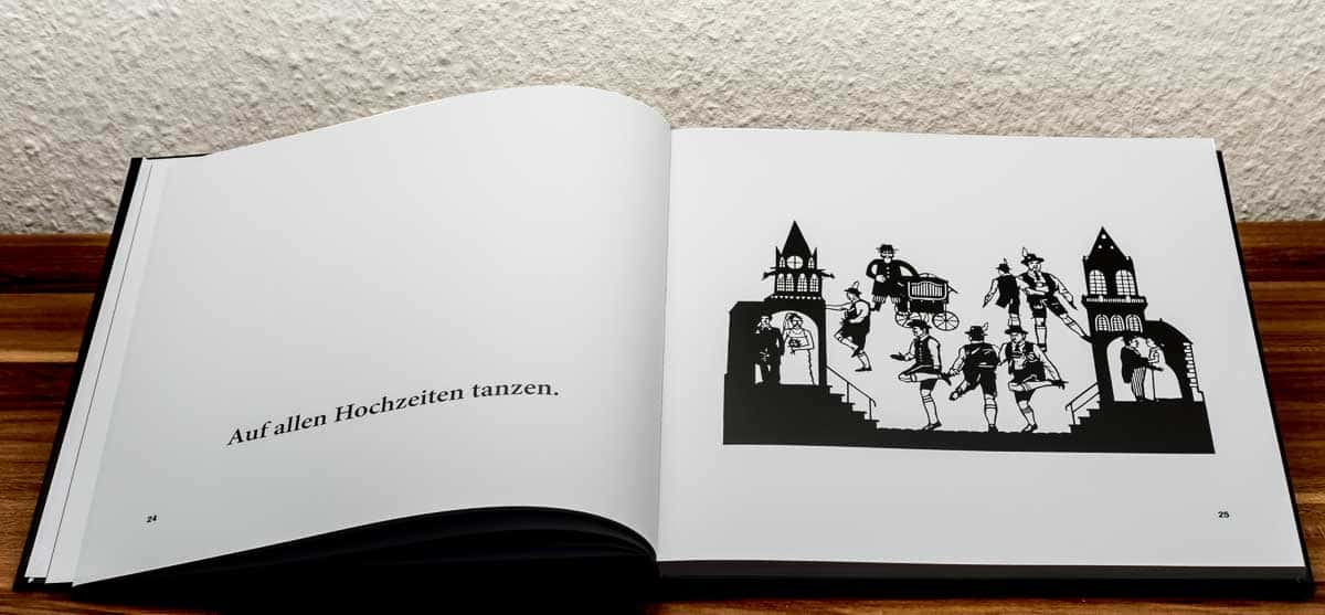 Das Buch »Europäische Sprichwörter« mit Scherenschnitten von Ralf Bednar