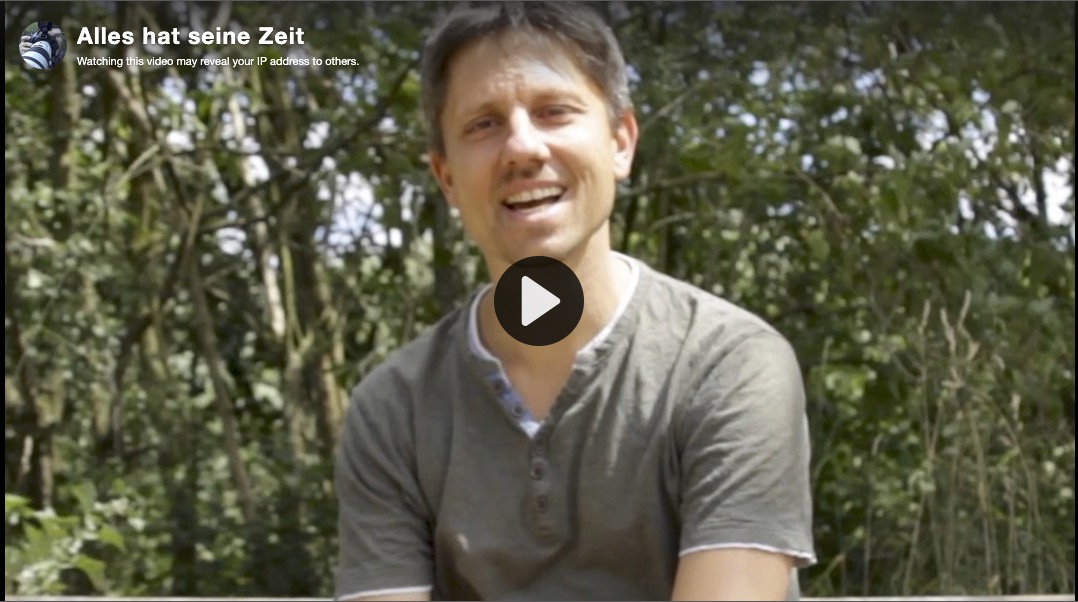 Startbild und Link zum Video "Alles hat seine Zeit"